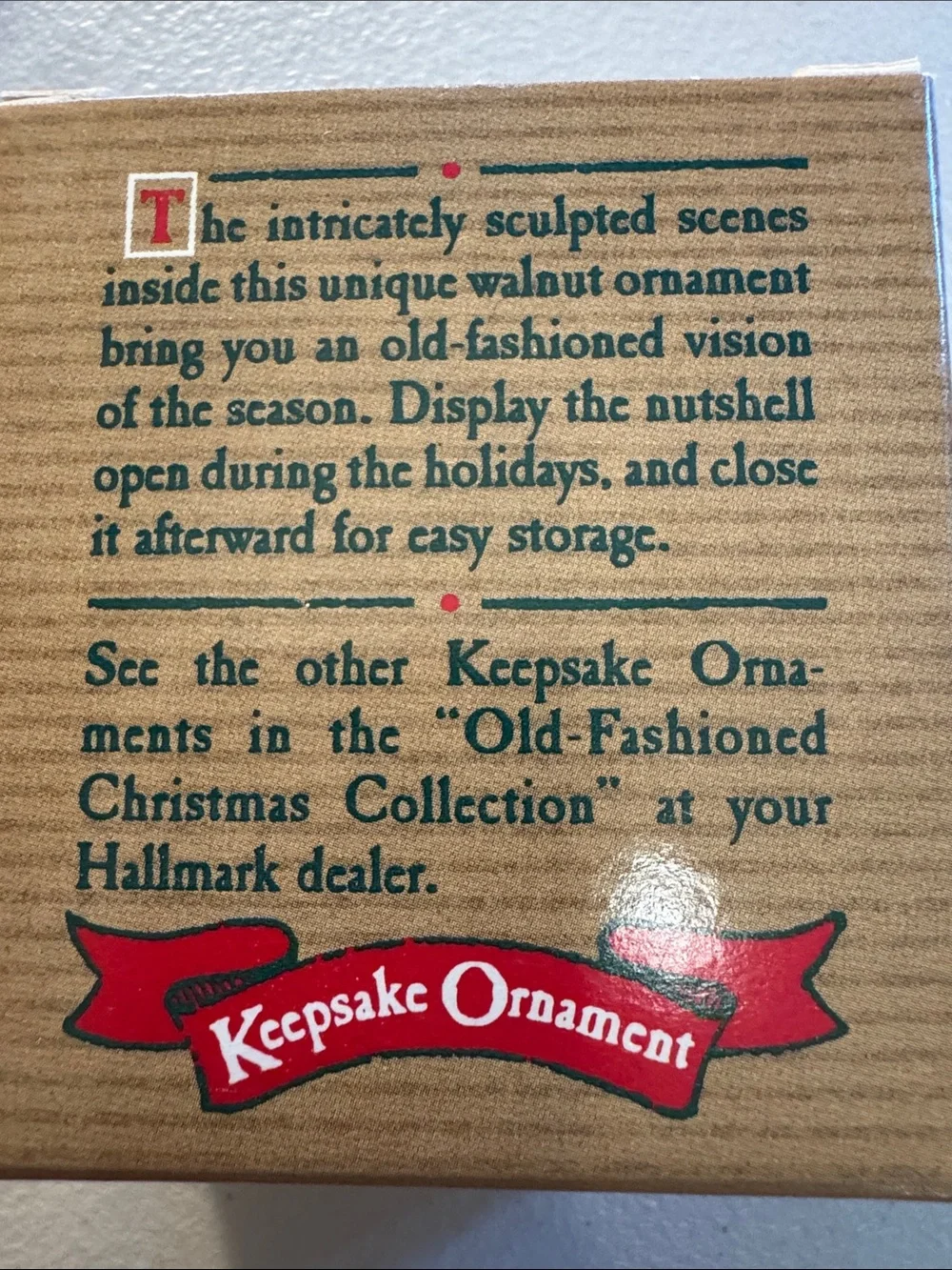 Hallmark In a Nutshell Keepsake Ornament